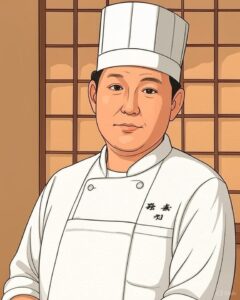 日本料理　太庵の高畑均シェフ