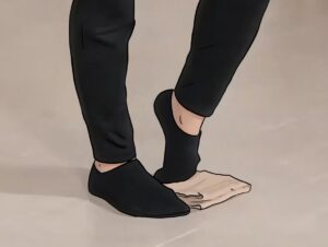 足の甲とすねのストレッチ