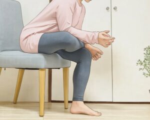 4の字ストレッチ